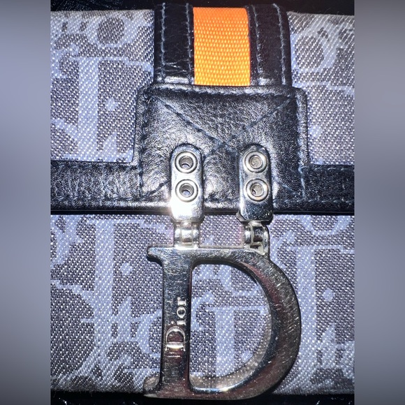 Authentic Vintage Christian Dior Canvas with Leather trim Continental Wallet - Picture 5 of 12